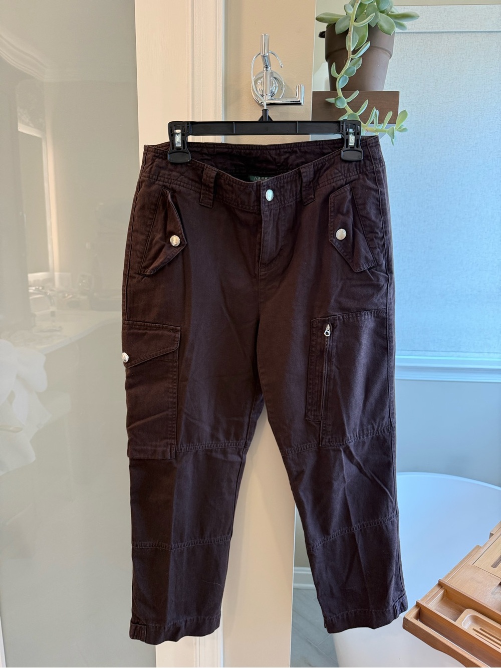 Ralph Lauren Chocolate Brown Cargo Pants 6P